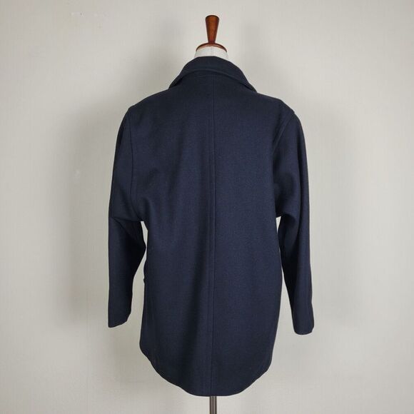 Preston & York Coat Womens 6 Black Wool Vintage Classic Double Breasted - Picture 3 of 6